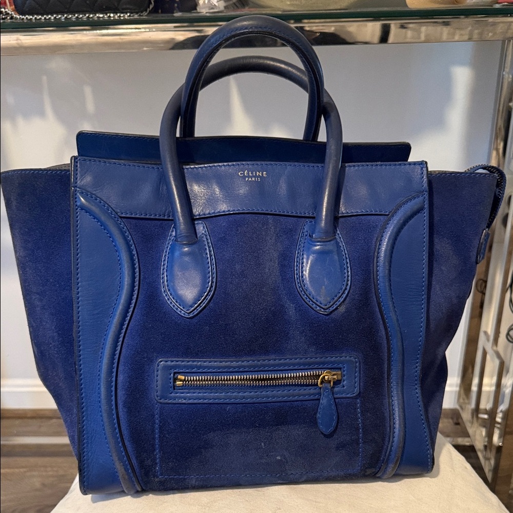 Celine Royal Blue Tote Bag